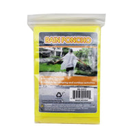 IIT Yellow Polyethylene Rain Poncho One Size Fits All (Pack of 36)