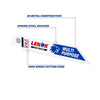 LENOX MULTIWOLF 6 in. Bi-Metal WAVE EDGE Reciprocating Saw Blade 10 TPI 1 pk