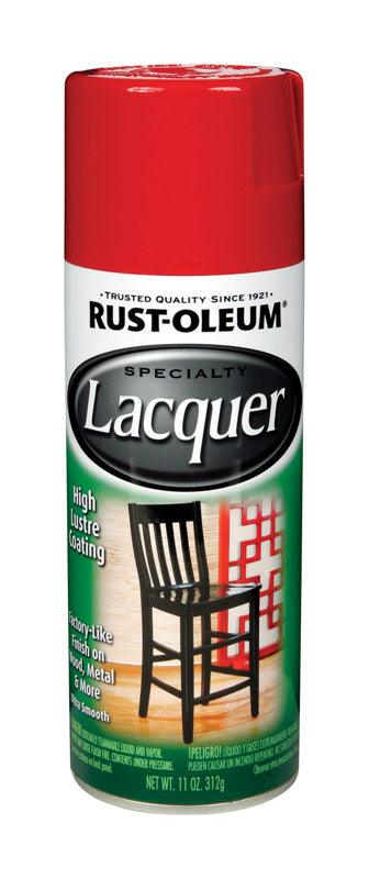 Rust-Oleum Specialty Gloss Chinese Red Lacquer Spray Paint 11 oz. (Pack of 6)