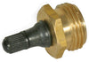Camco Brass RV Blow Out Plug 5.5 L x 1.24 H x 3.63 W in.