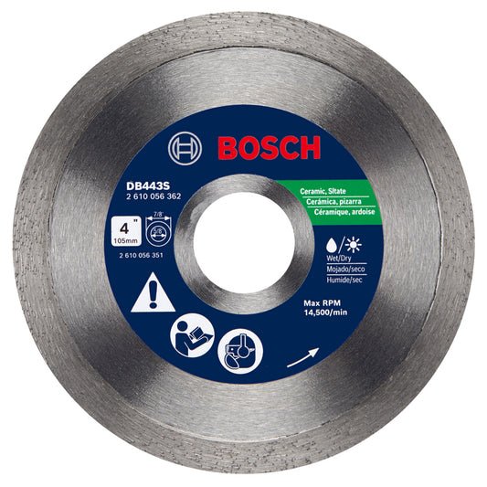 Bosch 4 in. D X 5/8 in. Diamond Continuous Rim Circular Saw Blade 1 pk