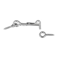 National Hardware Zinc-Plated Silver Steel 2 in. L Safety Hook and Eye 1 pk