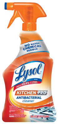 Lysol Kitchen Pro Citrus Scent Kitchen Cleaner Liquid Spray 22 oz (Pack of 9)
