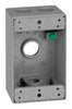 Sigma Engineered Solutions New Work 18.3 cu in Rectangle Metallic 1 gang Weatherproof Box Gray