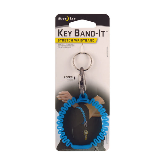 Nite Ize Band-It 2.5 in. D Plastic Blue Wristband Key Ring