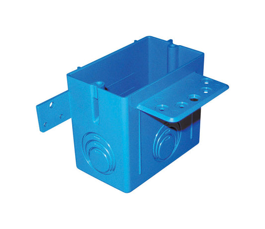 Carlon 22 cu in Rectangle Thermoplastic Electrical Box Blue