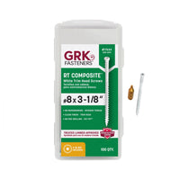 GRK Fasteners No. 8 X 3-1/8 in. L Star Coated Reverse Screws 100 pk