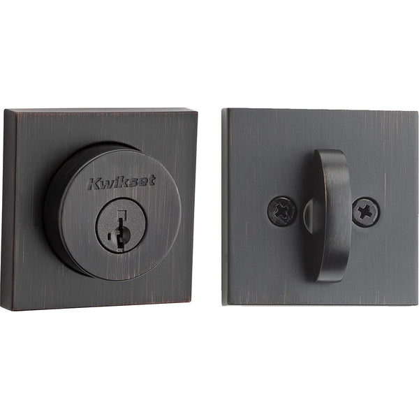 Cerrojo de seguridad Halifax de 1 cilindro, bronce veneciano, 158 SQT, 11P, SMT, 6AL, STRKP, K3