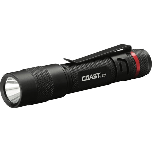 Coast G22 Black Aluminum 100 lm. LED Flashlight 3.65 L x 0.5 H x 0.5 W in. with AAA Battery
