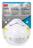 3M N95 Paint Prep Cup Disposable Respirator White One Size Fits All 2 pc