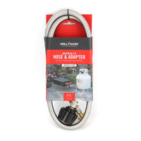 Grill Mark Stainless Steel Gas Line Hose and Adapter For Grill Mark