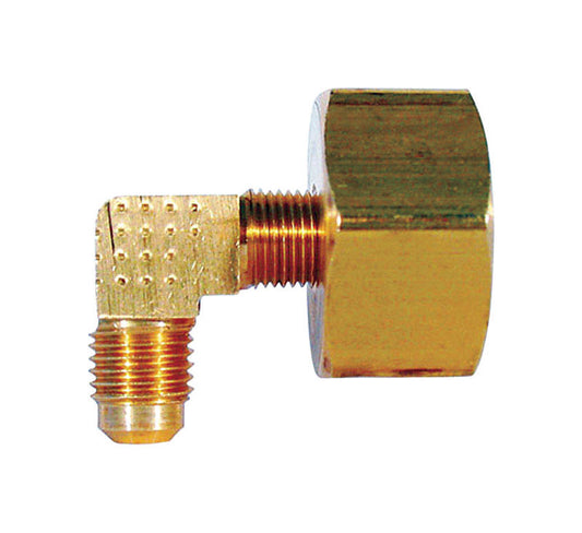 JMF Company 1/4 in. Flare X 3/4 in. D FHT Brass 90 Degree Elbow