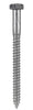 Hillman 1/2 in. X 6 in. L Hex Hot Dipped Galvanized Steel Lag Screw 25 pk