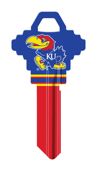 Hillman University of Kansas Painted Key House/Office Universal Key Blank Single (Pack of 6).