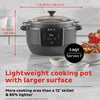 Instant 7.5 qt Black/Silver Aluminum Programmable Slow Cooker