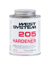West System 205 Hardener High Strength Epoxy Clear Fast Hardener Curing Agent 7 oz (Pack of 4)