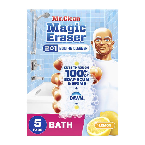 Almohadilla de limpieza Mr. Clean Magic Eraser que no raya, para todo uso, 4.6 pulg. L, paquete de 5 (paquete de 4)