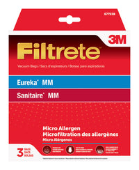 3M Filtrete Vacuum Bag For Eureka/Sanitaire MM Micro Allergen 3 pk