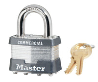 Master Lock 1-5/16 in. H x 1 in. W x 1-3/4 in. L Laminated Steel 4-Pin Cylinder Padlock 6 pk Keyed Alike (Pack of 6)