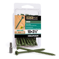 Deck Plus No. 10  x 3-1/2 in. L Star Flat Head Exterior Deck Screws 25 pk