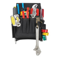 CLC 3.5 in. W X 11 in. H Polyester Electrician's Pouch 10 pocket Black/Tan 1 pc