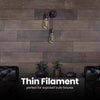 Feit ST19 E26 (Medium) Filament LED Bulb Daylight 40 Watt Equivalence 2 pk