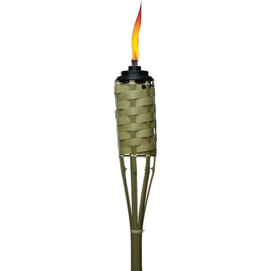 Tiki Luau Brown Bamboo 57 in. Weather Resistant Outdoor Torch 1 pc (Pack of 24)