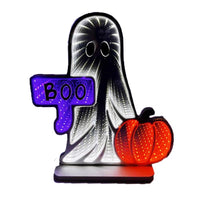 Celebrations Orange 149 ct 12 in. LED Prelit Ghost Halloween Decor (Pack of 4)