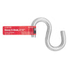 Hampton Small Steel 2.5 in. L S-Hook 250 lb. 1 pk (Pack of 20)