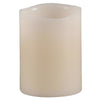 Gerson Everlasting Glow Bisque Vanilla Scent Wavy Edge Pillar Flameless Flickering Candle - Deal of The Week
