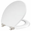 Mayfair Slow Close Round White Molded Wood Toilet Seat