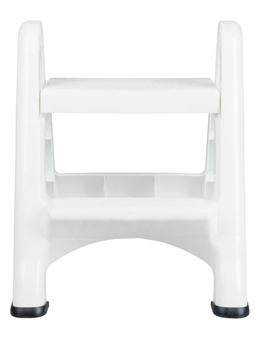 Rubbermaid 21 in. H X 22.9 in. W X 18.9 in. D 300 lb. capacity 2 step Plastic Folding Step Stool