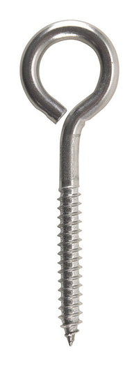 Hampton 3/8 in. x 8 in. L Stainless Steel Lag Thread Eyebolt (Pack of 5) - Deal of The Week