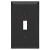 Amerelle Black 1 gang Stamped Steel Toggle Wall Plate 1 pk