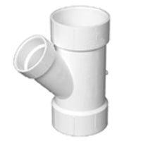 Charlotte Pipe Schedule 40 4 in. Hub X 2 in. D Hub PVC Reducing Wye 1 pk - Deal of The Week