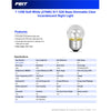Feit 7.5 W S11 Nightlight Incandescent Bulb E26 (Medium) Clear 1 pk