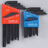Eklind Hex-L Metric and SAE Long and Short Arm Hex L-Key Set 22 pc