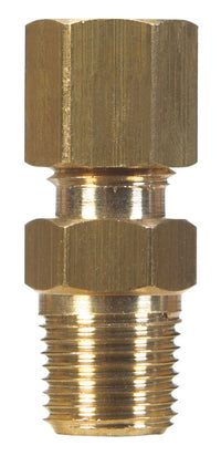 JMF 1/2 in. Tube x 3/8 in. Dia. Male Brass Compression Connector (Pack of 5)