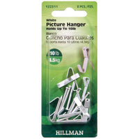 Hillman AnchorWire Steel-Plated Picture Hanger 10 lb. 8 pk (Pack of 10)