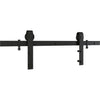 National Hardware Classic Matte Black Steel Barn Door Hanger Kit 1 pc