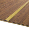 M-D BUILDING PRODUCTS 0.1 in. H X 1.25 in. W X 72 in. L Satin Brass Aluminum Seam Binder