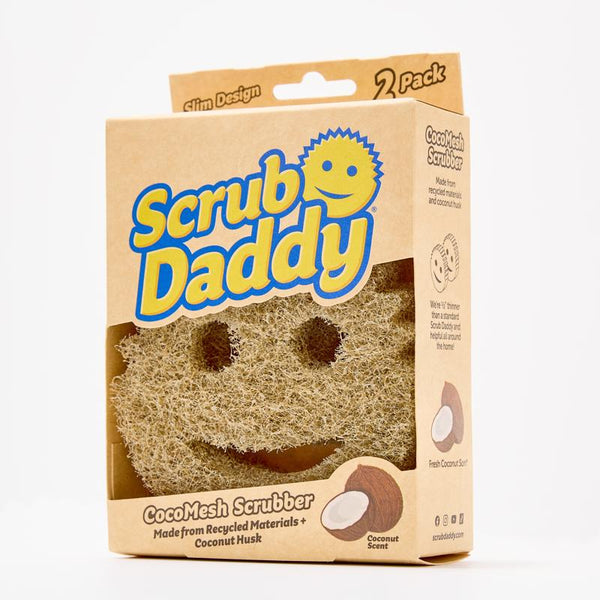 Scrub Daddy CocoMesh Scrubber Medium Duty Scrubber Sponge For Kitchen 6 in. L 2 pk