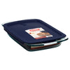 Pyrex 9.75 in. W x 15.5 in. L Baking Dish Blue/Clear (Pack of 2)