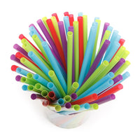 Kolorae Assorted Plastic Drinking Straws