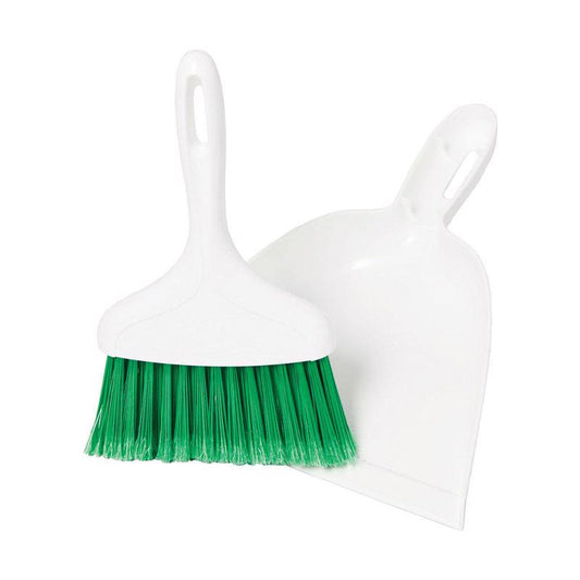 Libman 7 in. W Soft Recycled Plastic Broom with Dustpan (Pack of 6)
