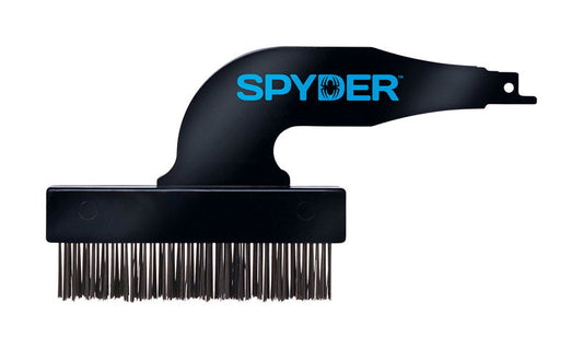 Spyder Hard Bristle 4.5 in. Nylon Handle Wire Brush