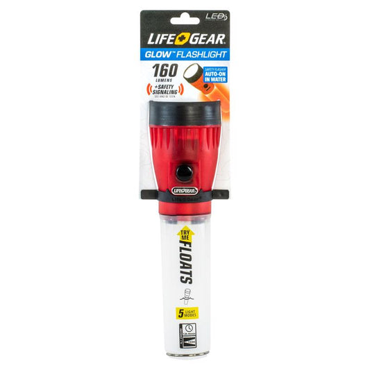 Life Gear Glow Red 12 lm. LED Flashlight with AA Battery (Pack of 6)