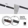 Umbra Zen Matte Black Curtain Rod 32 in. L X 128 in. L (Pack of 2)