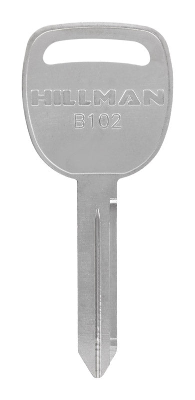 Hillman Silver Brass Double Sided #B102 Automotive Blank Key for GM Models (Pack of 10)