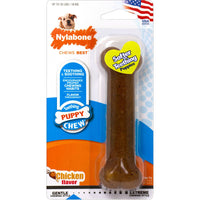 Nylabone Puppy Chew Bone Dog Toy for Teething Puppies, Wolf Size, Chicken Flavor